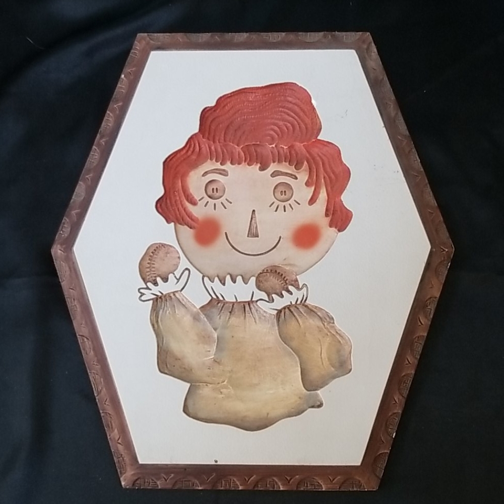 👩‍🦰VINTAGE RAGGEDY ANN CHALKWARE